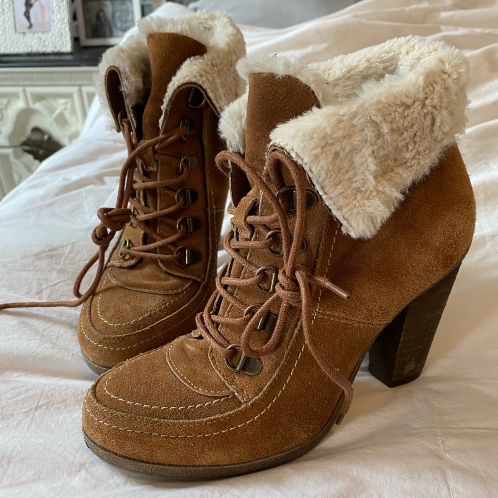 Fuzzy booties!